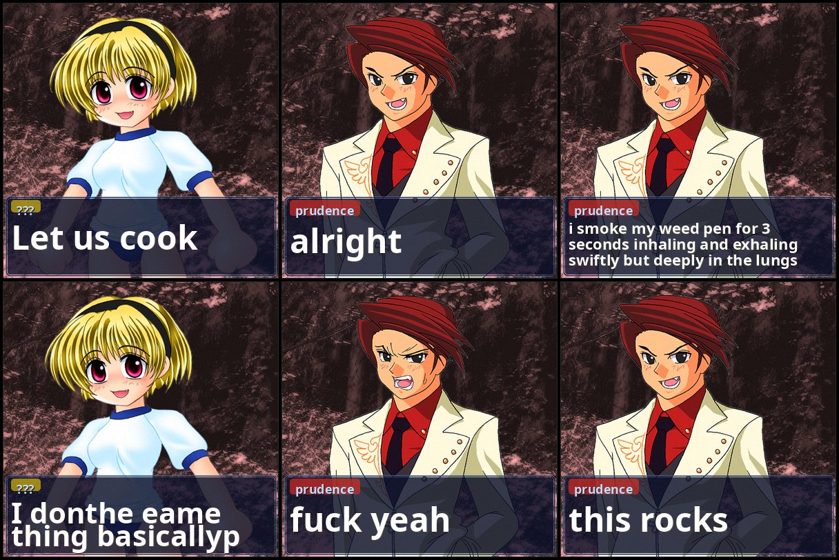 Example comic strip generated by Nano Shinonome Bot