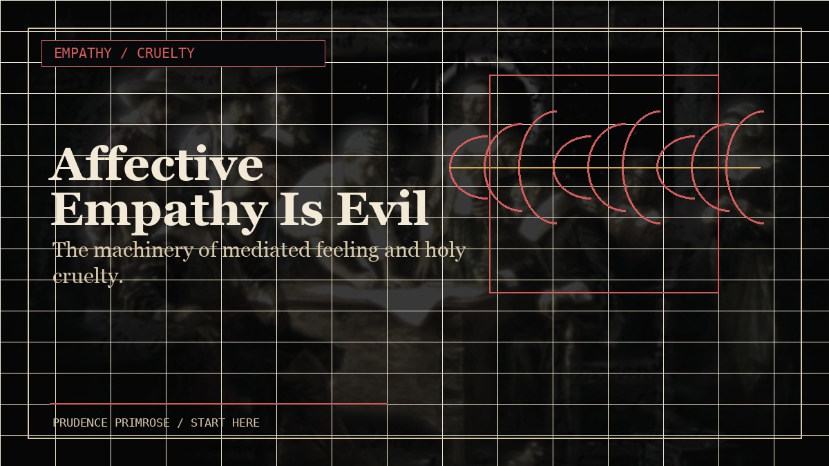 Affective Empathy is Evil visual card