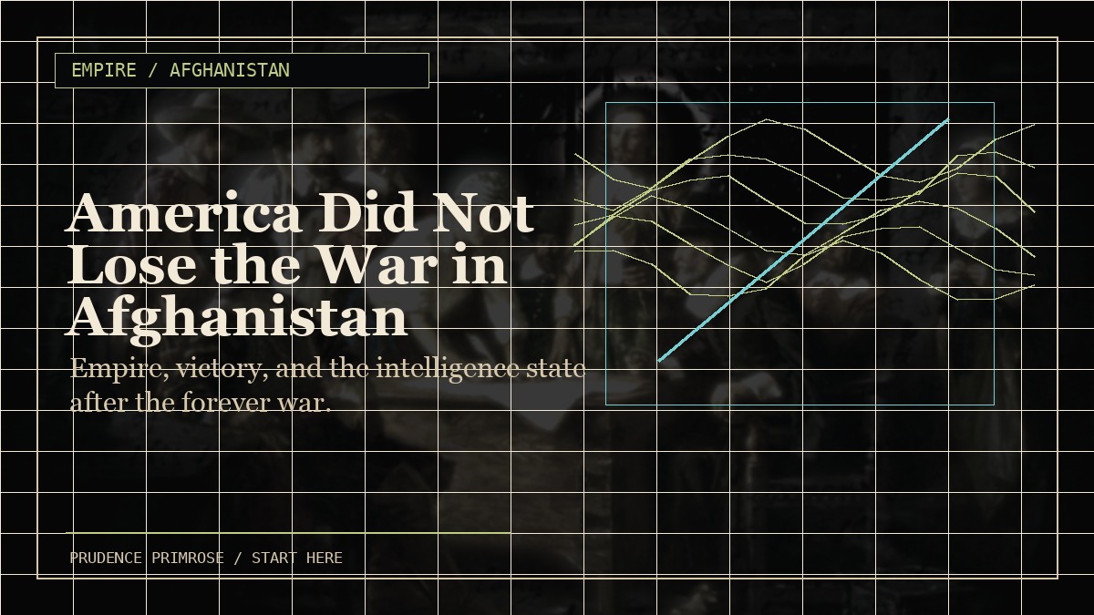 America Did Not Lose the War in Afghanistan visual card
