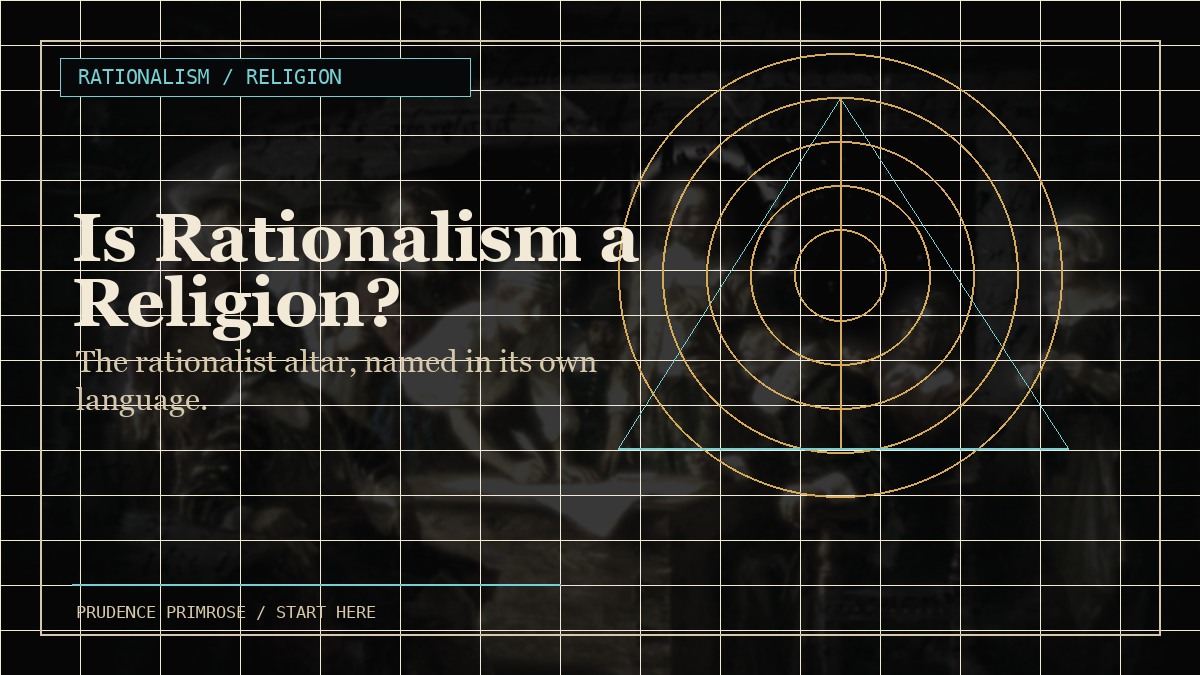 Is Rationalism a Religion - What is a Religion visual card