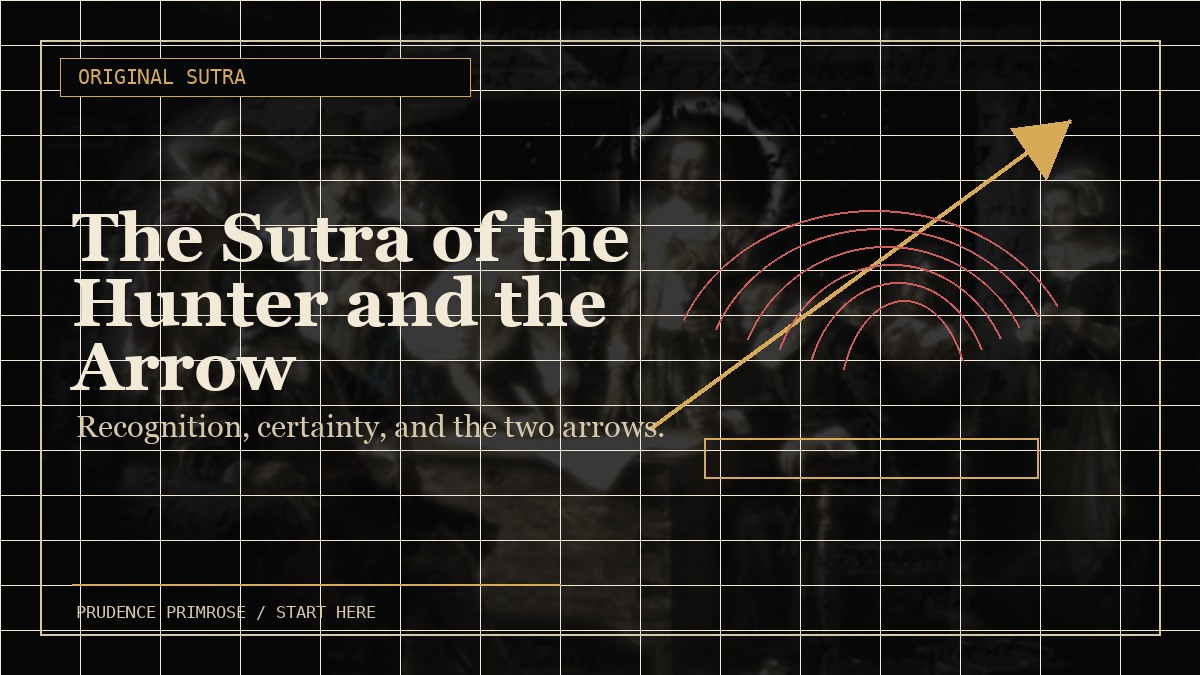 The Sutra of the Hunter and the Arrow visual card